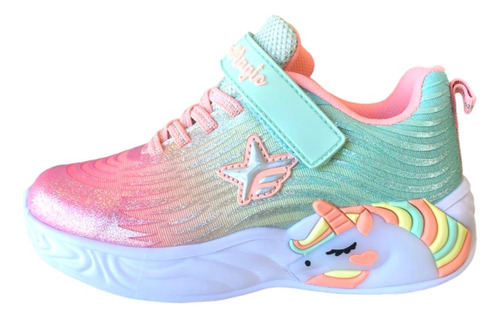 Zapatillas Footy Unicornio Nena Con Luz Al Pisar Fabulosas