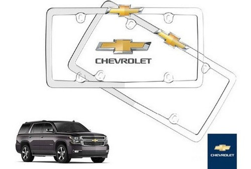 Par Porta Placas Chevrolet Tahoe 2016 Original