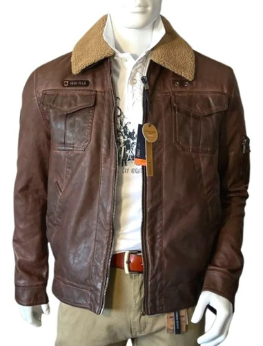 Chaqueta Aviador Piloto Café Lhonne Classic