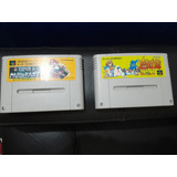 Lote De 2 Cartuchos Japoneses De Super Famicom Originais 