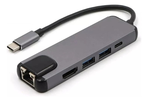 Usb C Hub Adaptador Hdmi Ethernet Rj45 Macbook Air/pro/win