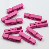 50 Mini Prendedor Pregador Lembrancinha Pink 2,5cm