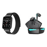 Reloj Inteligente Smartwatch Dt102 + Audifonos Gamer P30