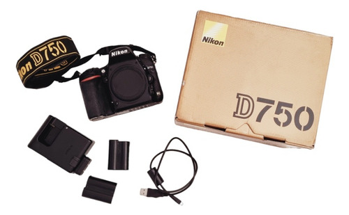 Nikon D750-body-solo 36.425 Disparos!-correa+2 Bat+cargador