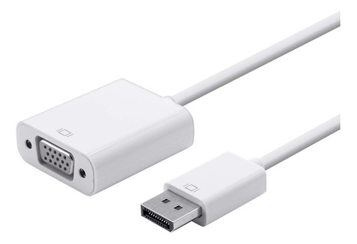 Monoprice Adaptador Activo Displayport 1.2a A Vga, Blanco (.