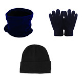 Kit Invierno Guantes Magico + Gorro + Bufanda + Cuello Polar