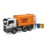 Camion De Basura Man Tgs C/cargador Trasero Bruder Csg Color Naranja Claro Personaje 3762