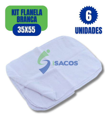 Kit 6 Flanela Laranja 100% Algodão Atacado Loja De Fábrica