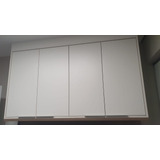 Armário Aéreo 4 Portas 100% Mdf Branco Semi-novo