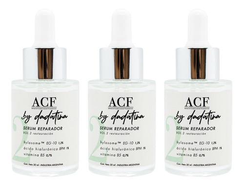 Acf By Dadatina X3 Serum Reparador Vol 2 Humectante Vegano 