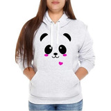 Blusa Moletom Frio Feminino Urso Panda Blusa De Frio Casaco