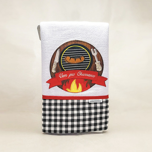 Puxa-saco De Cozinha Bordado Para Sacolas Plásticas Tucano