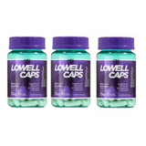 Lowell Caps Kit Vitaminas E Nutrição Capilar 100% Natural