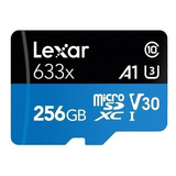 Cartão De Memória Lexar Lsdmi256bbnl-633a  High-performance 633x Com Adaptador Sd 256gb