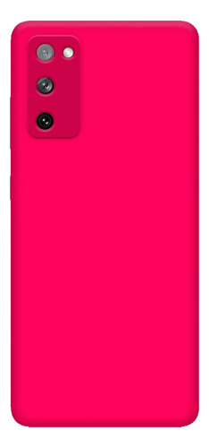 Capa Case Silicone Aveludada Pink Para Galaxy S20 Fe + Pel3d