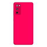 Capa Case Silicone Aveludada Pink Para Galaxy S20 Fe + Pel3d