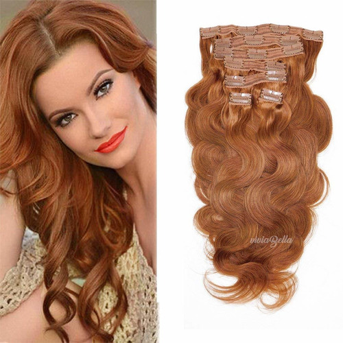 Extensiones Cabello Real Rojo Cobre 120g 14in