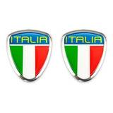 Emblema Lateral Borda Cromado Fiat Italia Siena Todos (par)