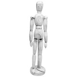 Boneco Manequim Articulado 30cm Vintage Branco