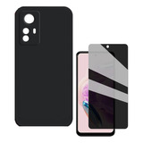 Capa Capinha Aveludada Para Redmi Note 12s + Pel Privacidade