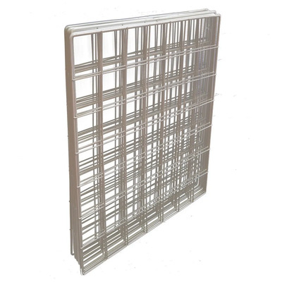 3 Pzas Rejilla Exhibidora 50x50cm De Metal Para Multiusos Color Blanco | MercadoLibre