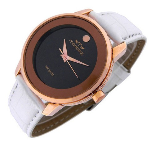 Reloj Pulsera Montreal Mujer Ml833 Metal Malla Cuero Sintét.