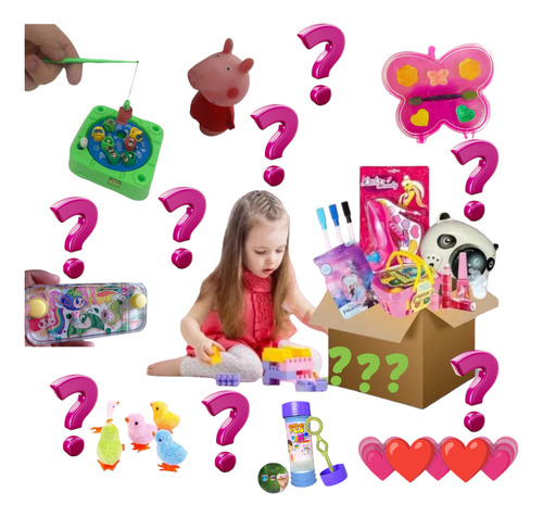 Caixa Misteriosa Meninas 10 Ítens Brinquedos Aleatórios