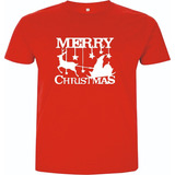 Camisetas Navidad Merry Christmas Vinil Adultos Niños