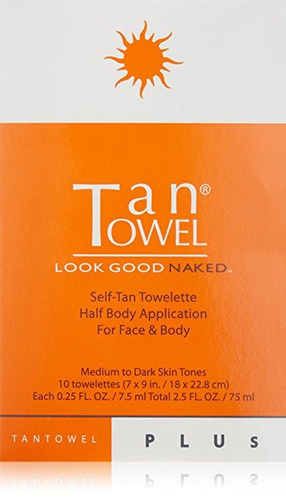 Tan Toalla Autobronceador Towelette Plus, 10 Conde