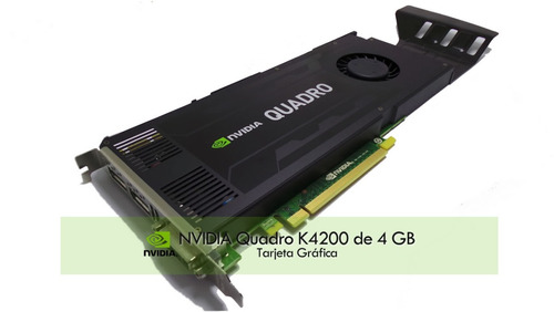 Tarjeta Gráfica Hp Nvidia Quadro K4200 De 4 Gb