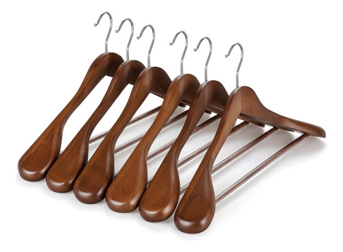 Topia Hanger Perchas De Madera De Hombro Ancho, Perchas Para