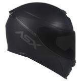 Capacete Asx Eagle Solid Preto Fosco + Viseira Fumê