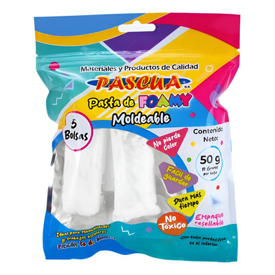 5 Paq. Fomi Foamy Moldeable Pascua 250gr Diferentes Colores | MercadoLibre