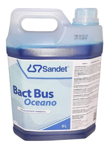 Bact Bus Solvente Para Banheiro Químico Ecocamp Trailer 5 Lt Cor Oceano