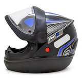 Capacete Automático Preto Com Vermelho Modelo San Marino Fw3 Tamanho Do Capacete 60 Cor Azul