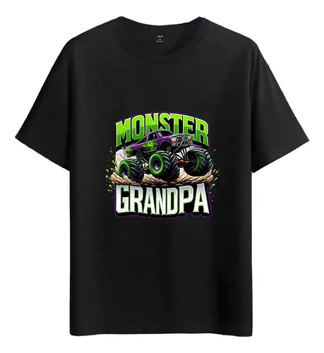 Tshirt Muscle Freaks Monster Truck Grandpa Estilo Camiseta