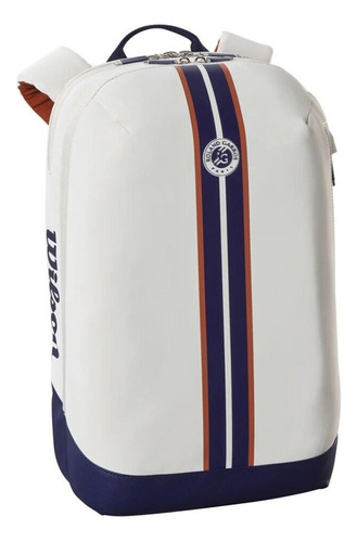 Morral Raquetero De Padel Wilson Roland Garros Super 2pk Color Blanco