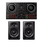 Controlador Dj Pioneer Ddj-200 + Monitores Dm-40 + Estuche