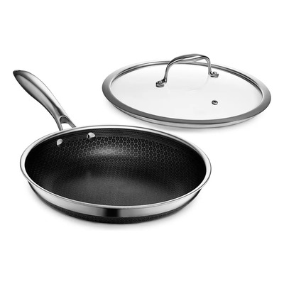Hexclad Sartén Hybrid Antiadherente De 25 Cm Con Tapa | Meses sin interés