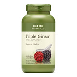 Gnc I Herbal Plus I Triple Ginseng I 200 Capsules I Usa