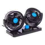 Ventilador Automotivo Duplo Com Ajuste P/ Carro Caminhão 12v