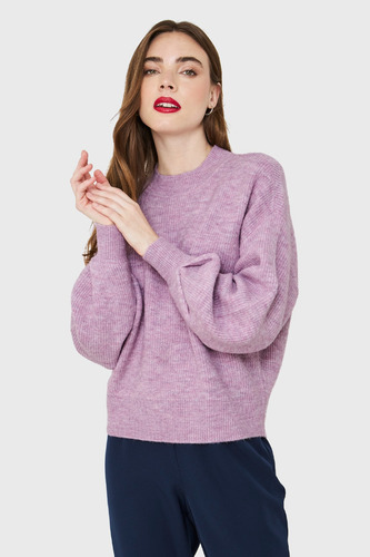 Sweater Básico Soft Lila Nicopoly