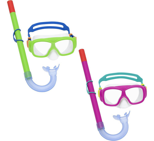 Kit De Buceo Snorkel Clasico Kids 24035 Verde Bestway