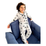 Pijama Infantil Americano Inverno De Frio Menina Calça Botão