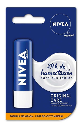 Pack 6u Protector Labial Nivea By Labello Original Care