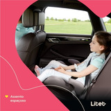 Assento Para Auto Booster 15-36 Kg Isofix Yukon Litet  Bb477 Cor Cinza