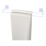 Porta Toalha Suporte Duplo De Banheiro Lavabo Para Parede Cor Branco