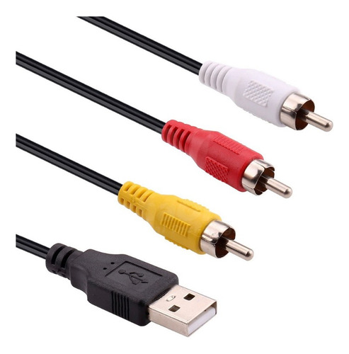 Cable Rca A Usb Macho Audio Y Video Adaptador