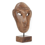 Escultura Madeira Recuperada: Máscara (c37c)