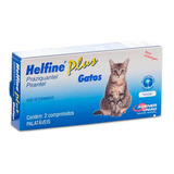Vermífugo Helfine Plus Para Gatos 2 Comp. Envio Imediato